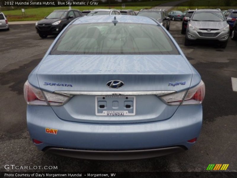 Blue Sky Metallic / Gray 2012 Hyundai Sonata Hybrid