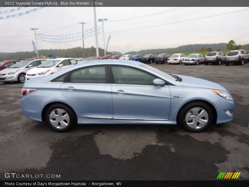 Blue Sky Metallic / Gray 2012 Hyundai Sonata Hybrid