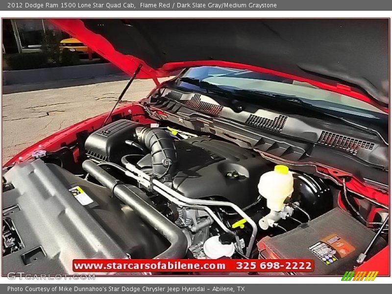 Flame Red / Dark Slate Gray/Medium Graystone 2012 Dodge Ram 1500 Lone Star Quad Cab
