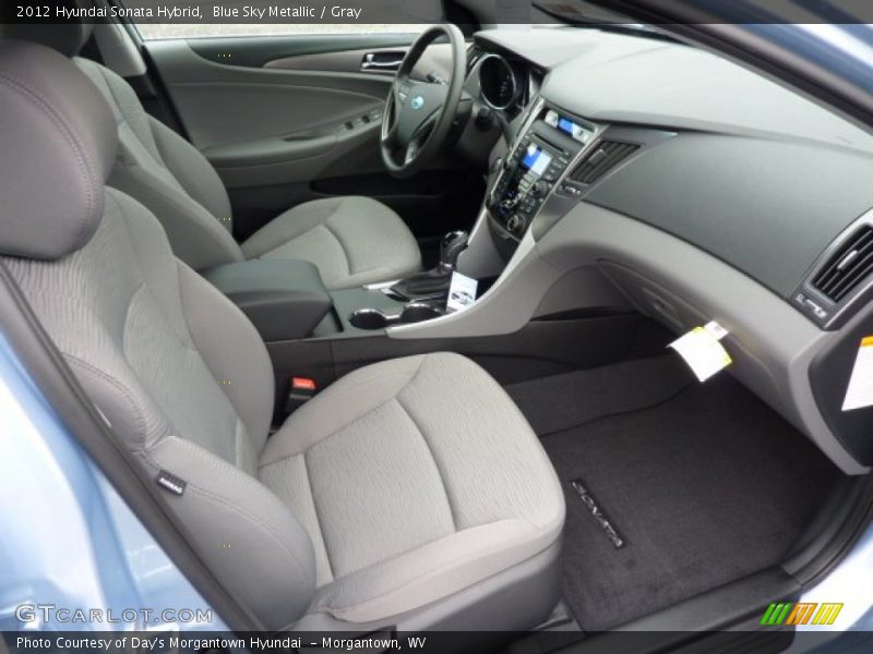 Blue Sky Metallic / Gray 2012 Hyundai Sonata Hybrid