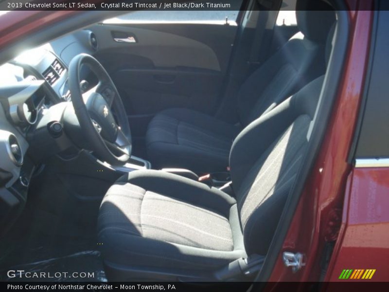 Crystal Red Tintcoat / Jet Black/Dark Titanium 2013 Chevrolet Sonic LT Sedan