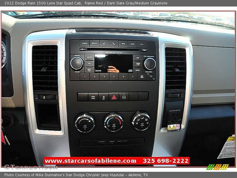Flame Red / Dark Slate Gray/Medium Graystone 2012 Dodge Ram 1500 Lone Star Quad Cab