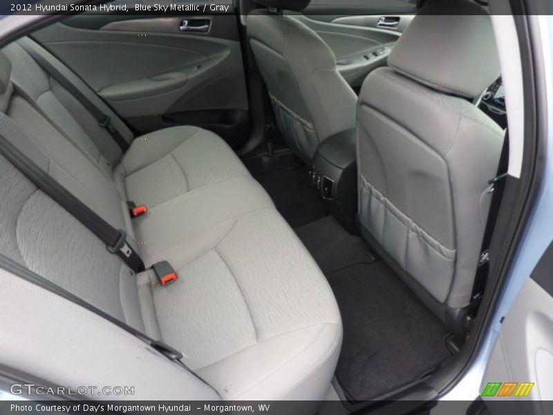 Blue Sky Metallic / Gray 2012 Hyundai Sonata Hybrid