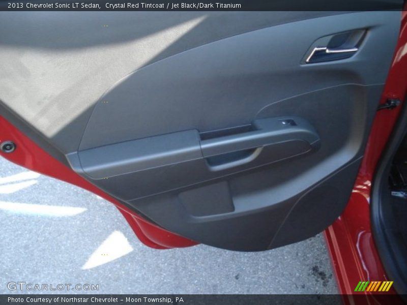 Crystal Red Tintcoat / Jet Black/Dark Titanium 2013 Chevrolet Sonic LT Sedan