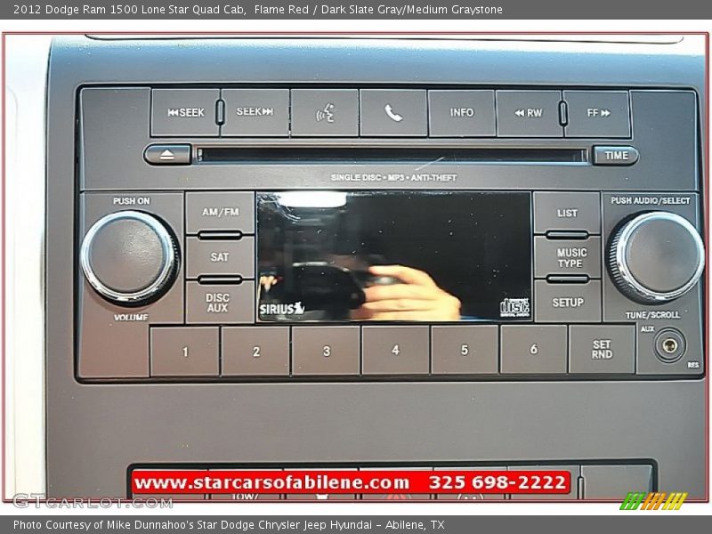 Flame Red / Dark Slate Gray/Medium Graystone 2012 Dodge Ram 1500 Lone Star Quad Cab