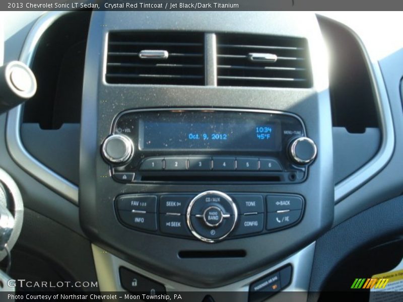 Crystal Red Tintcoat / Jet Black/Dark Titanium 2013 Chevrolet Sonic LT Sedan