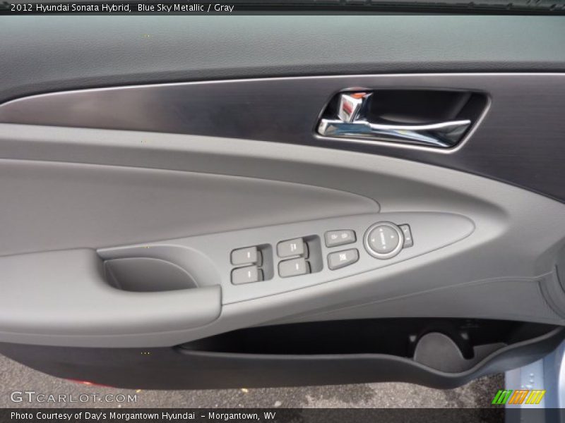 Blue Sky Metallic / Gray 2012 Hyundai Sonata Hybrid
