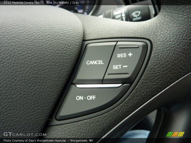 Blue Sky Metallic / Gray 2012 Hyundai Sonata Hybrid