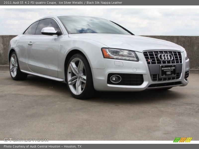 Ice Silver Metallic / Black Silk Nappa Leather 2011 Audi S5 4.2 FSI quattro Coupe