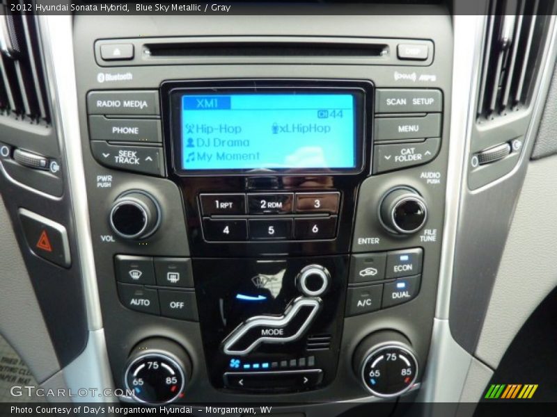 Blue Sky Metallic / Gray 2012 Hyundai Sonata Hybrid