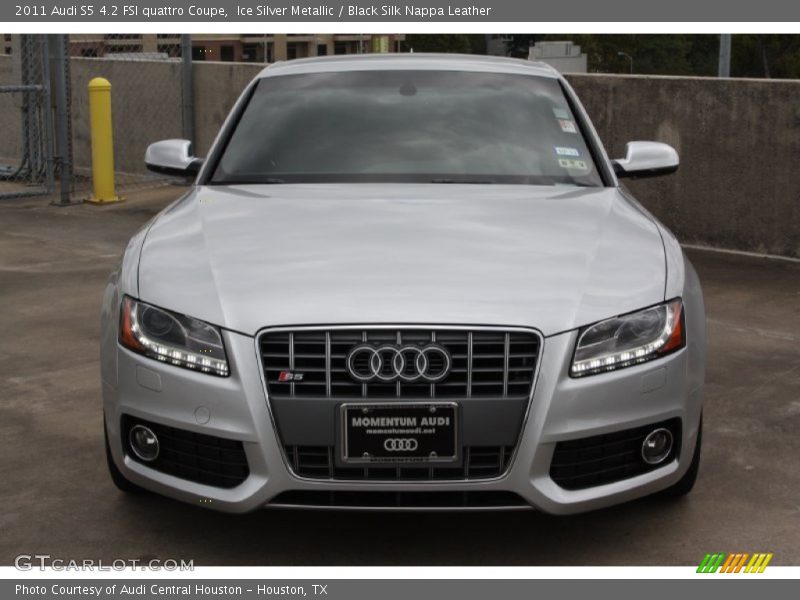Ice Silver Metallic / Black Silk Nappa Leather 2011 Audi S5 4.2 FSI quattro Coupe