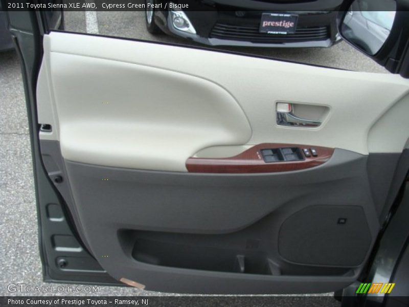 Cypress Green Pearl / Bisque 2011 Toyota Sienna XLE AWD