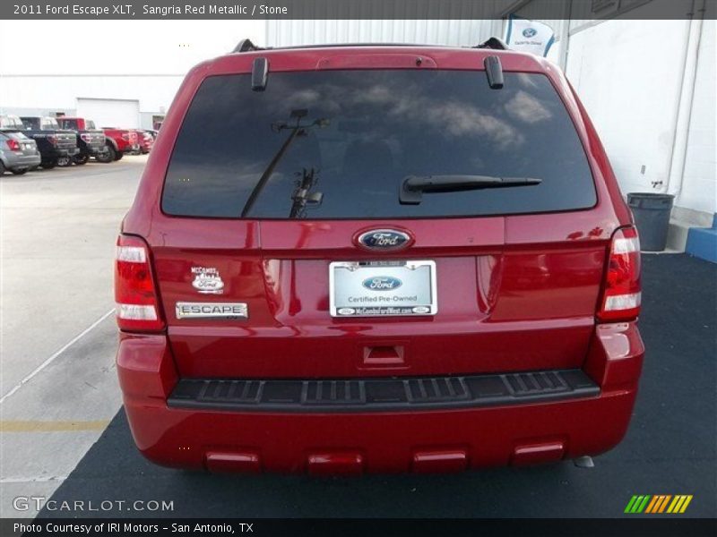 Sangria Red Metallic / Stone 2011 Ford Escape XLT