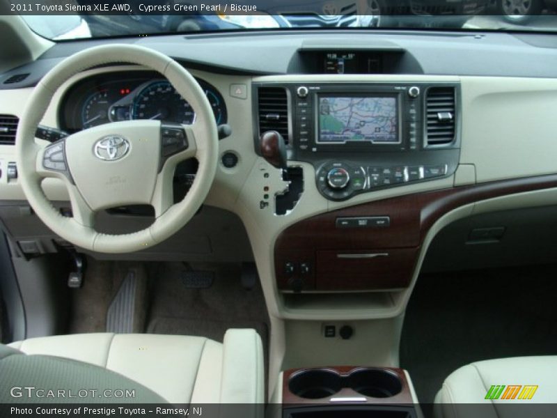 Dashboard of 2011 Sienna XLE AWD