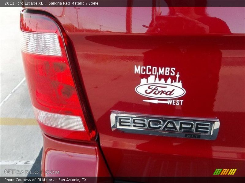 Sangria Red Metallic / Stone 2011 Ford Escape XLT