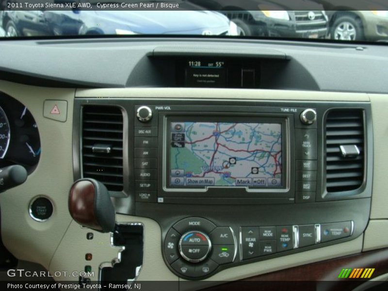 Navigation of 2011 Sienna XLE AWD