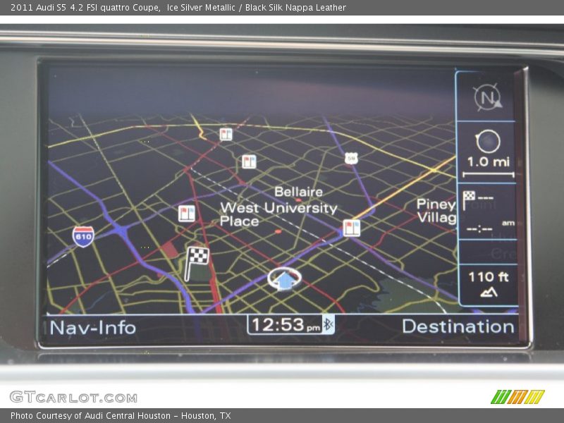 Ice Silver Metallic / Black Silk Nappa Leather 2011 Audi S5 4.2 FSI quattro Coupe