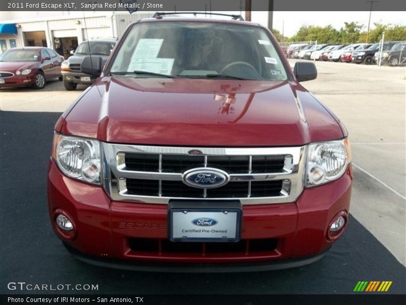 Sangria Red Metallic / Stone 2011 Ford Escape XLT