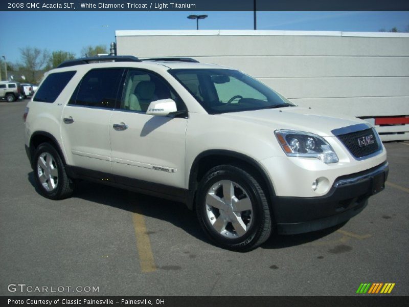 White Diamond Tricoat / Light Titanium 2008 GMC Acadia SLT