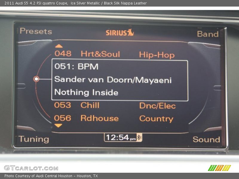 Ice Silver Metallic / Black Silk Nappa Leather 2011 Audi S5 4.2 FSI quattro Coupe