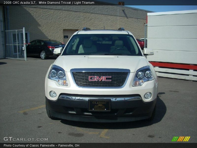 White Diamond Tricoat / Light Titanium 2008 GMC Acadia SLT