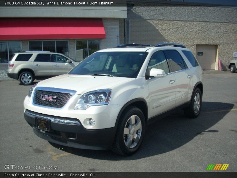 White Diamond Tricoat / Light Titanium 2008 GMC Acadia SLT