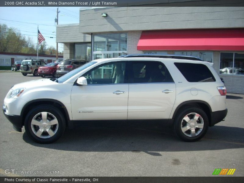 White Diamond Tricoat / Light Titanium 2008 GMC Acadia SLT