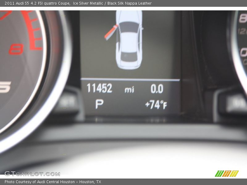 Ice Silver Metallic / Black Silk Nappa Leather 2011 Audi S5 4.2 FSI quattro Coupe