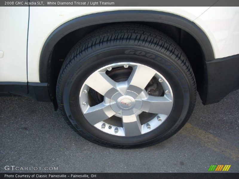 White Diamond Tricoat / Light Titanium 2008 GMC Acadia SLT