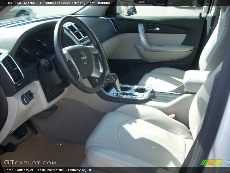 White Diamond Tricoat / Light Titanium 2008 GMC Acadia SLT