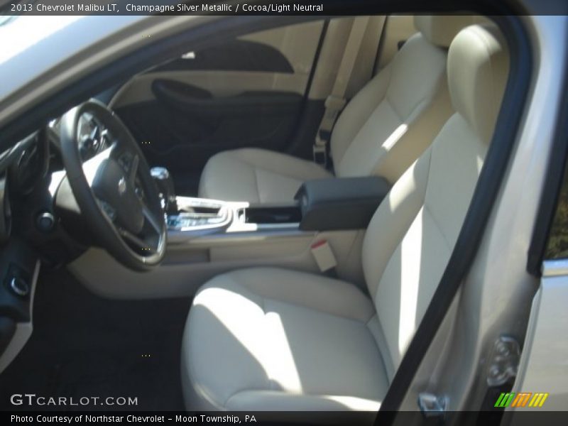 Champagne Silver Metallic / Cocoa/Light Neutral 2013 Chevrolet Malibu LT