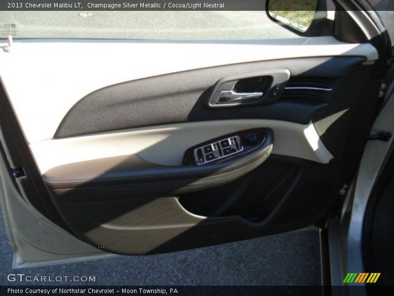Champagne Silver Metallic / Cocoa/Light Neutral 2013 Chevrolet Malibu LT