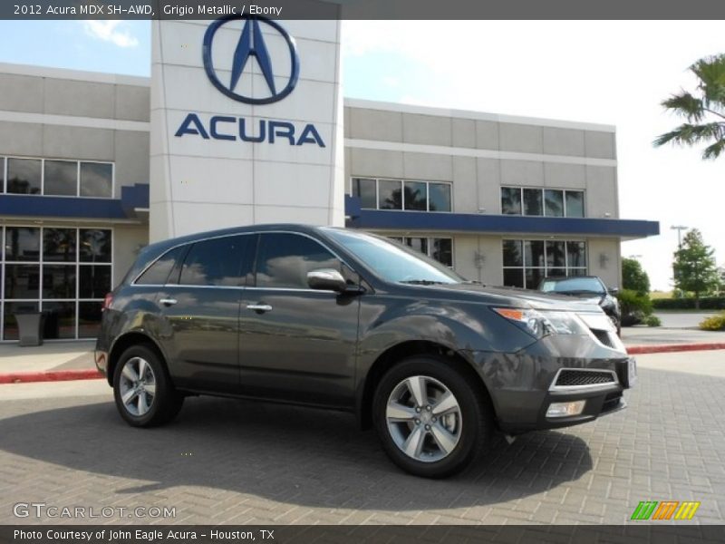 Grigio Metallic / Ebony 2012 Acura MDX SH-AWD