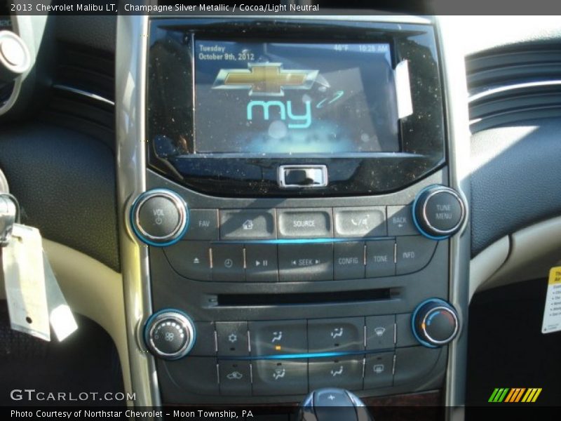 Champagne Silver Metallic / Cocoa/Light Neutral 2013 Chevrolet Malibu LT