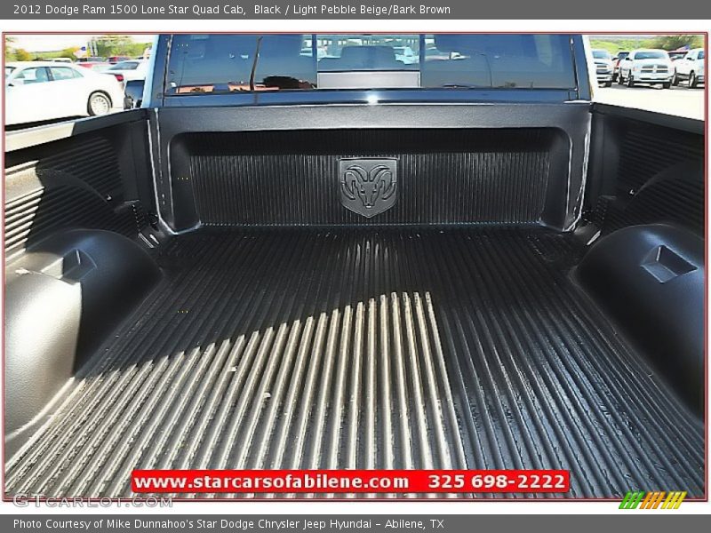 Black / Light Pebble Beige/Bark Brown 2012 Dodge Ram 1500 Lone Star Quad Cab
