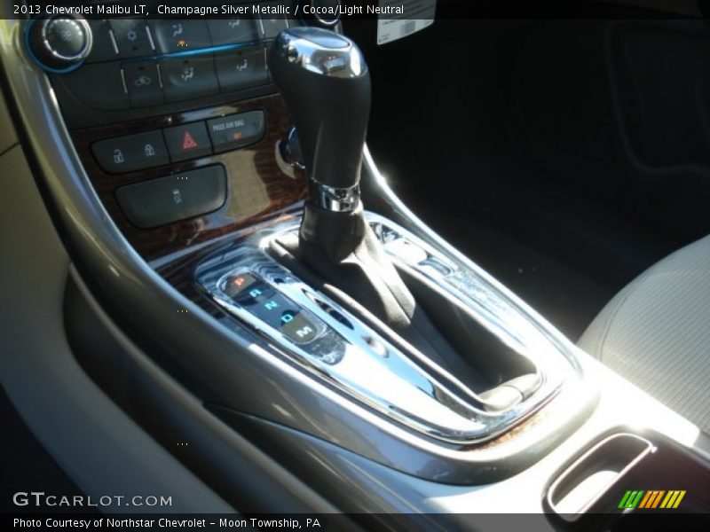 Champagne Silver Metallic / Cocoa/Light Neutral 2013 Chevrolet Malibu LT