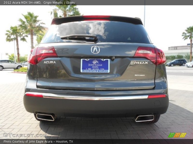 Grigio Metallic / Ebony 2012 Acura MDX SH-AWD