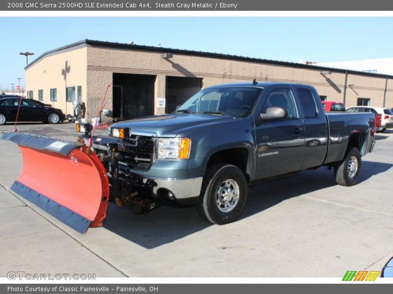 Stealth Gray Metallic / Ebony 2008 GMC Sierra 2500HD SLE Extended Cab 4x4