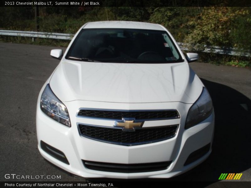 Summit White / Jet Black 2013 Chevrolet Malibu LT