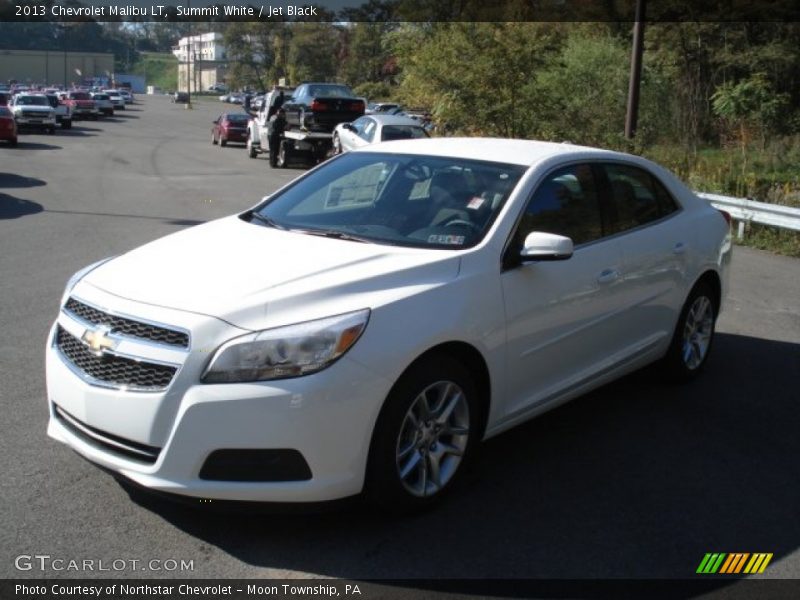 Summit White / Jet Black 2013 Chevrolet Malibu LT