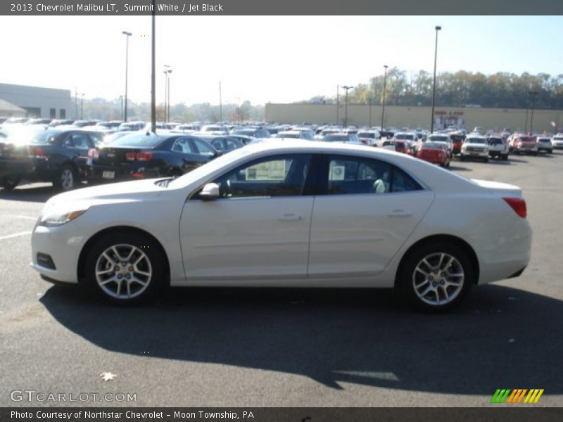Summit White / Jet Black 2013 Chevrolet Malibu LT
