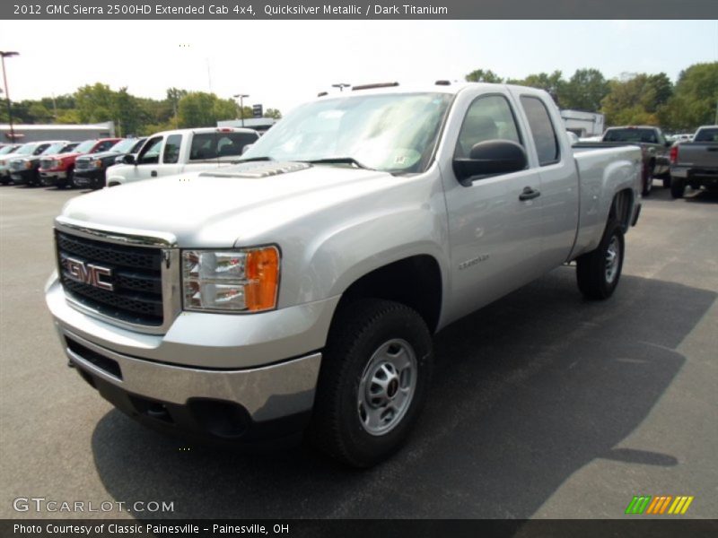 Quicksilver Metallic / Dark Titanium 2012 GMC Sierra 2500HD Extended Cab 4x4