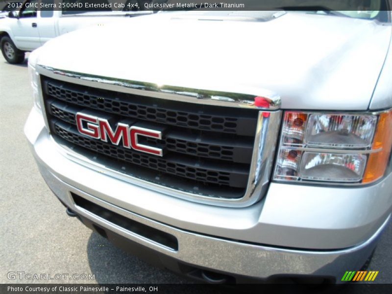 Quicksilver Metallic / Dark Titanium 2012 GMC Sierra 2500HD Extended Cab 4x4