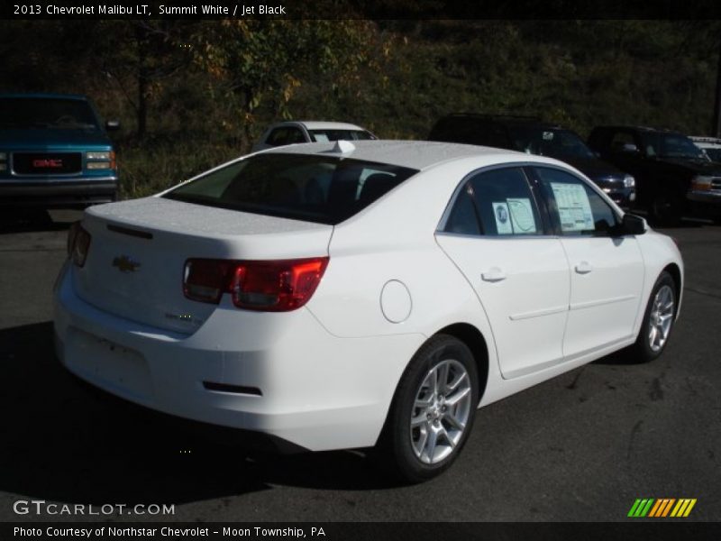 Summit White / Jet Black 2013 Chevrolet Malibu LT
