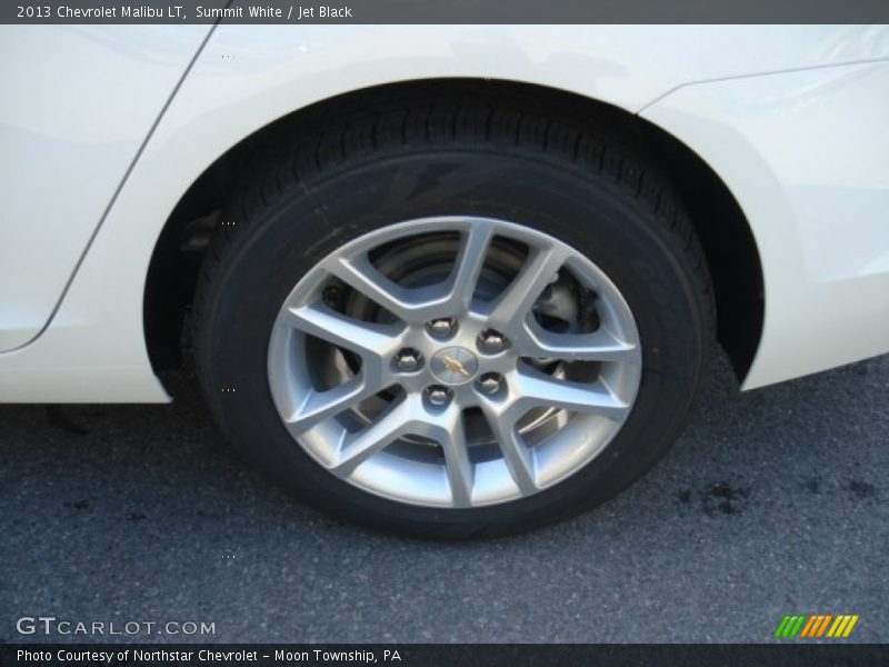 Summit White / Jet Black 2013 Chevrolet Malibu LT