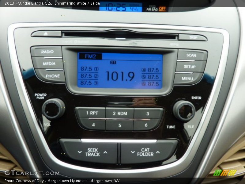 Shimmering White / Beige 2013 Hyundai Elantra GLS