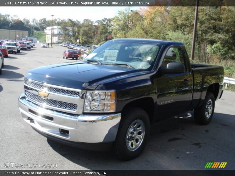 Black / Dark Titanium 2013 Chevrolet Silverado 1500 Work Truck Regular Cab 4x4