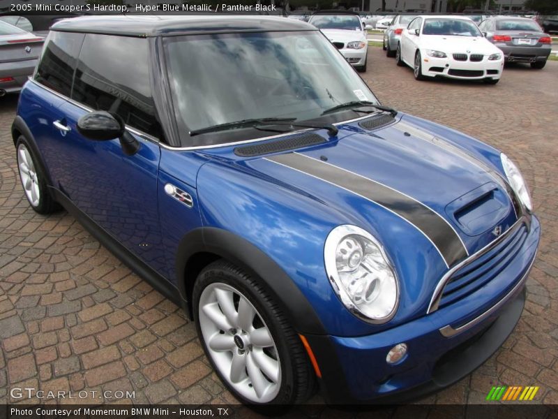 Hyper Blue Metallic / Panther Black 2005 Mini Cooper S Hardtop