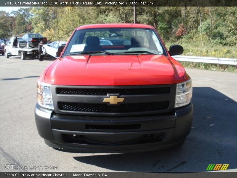 Victory Red / Dark Titanium 2013 Chevrolet Silverado 1500 Work Truck Regular Cab