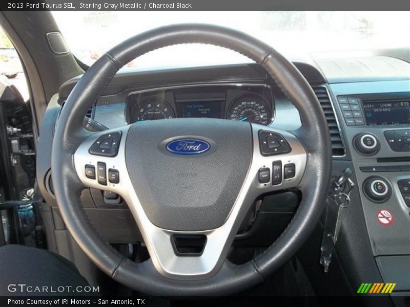 Sterling Gray Metallic / Charcoal Black 2013 Ford Taurus SEL